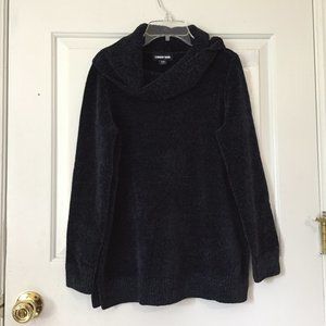 Lands End Chenille Cowl Neck Sweater